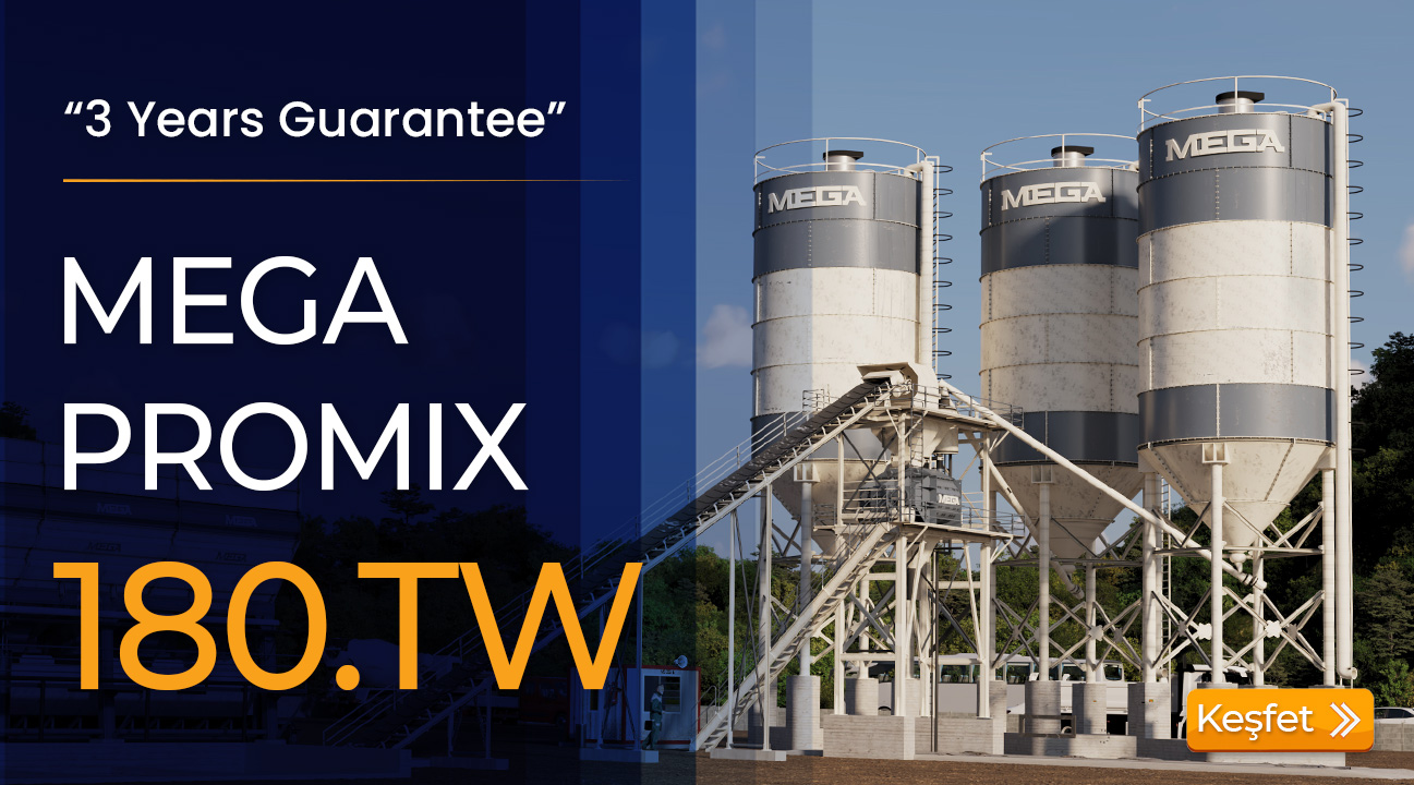 saatte 180 m3 uretim yapan beton santrali