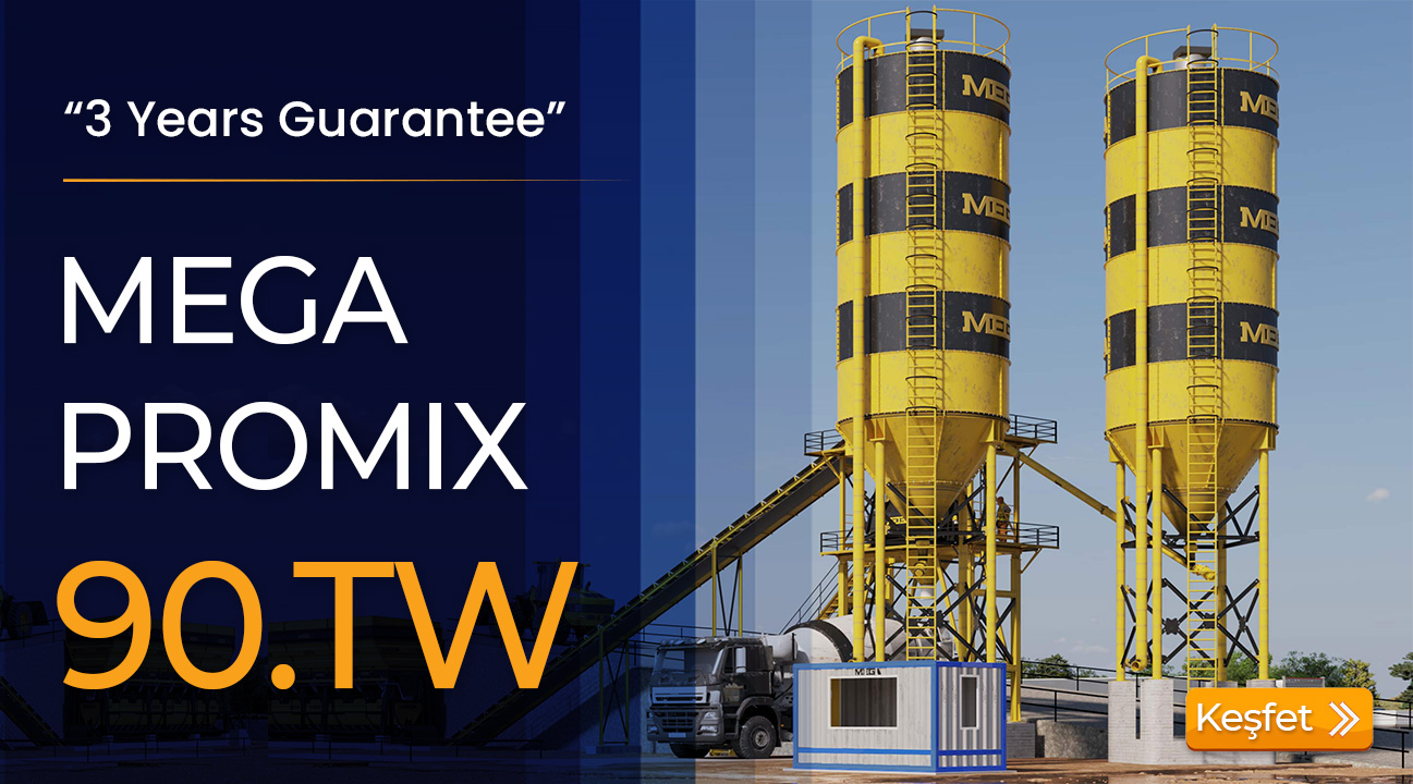 saatte 90 m3 uretim yapan beton santrali